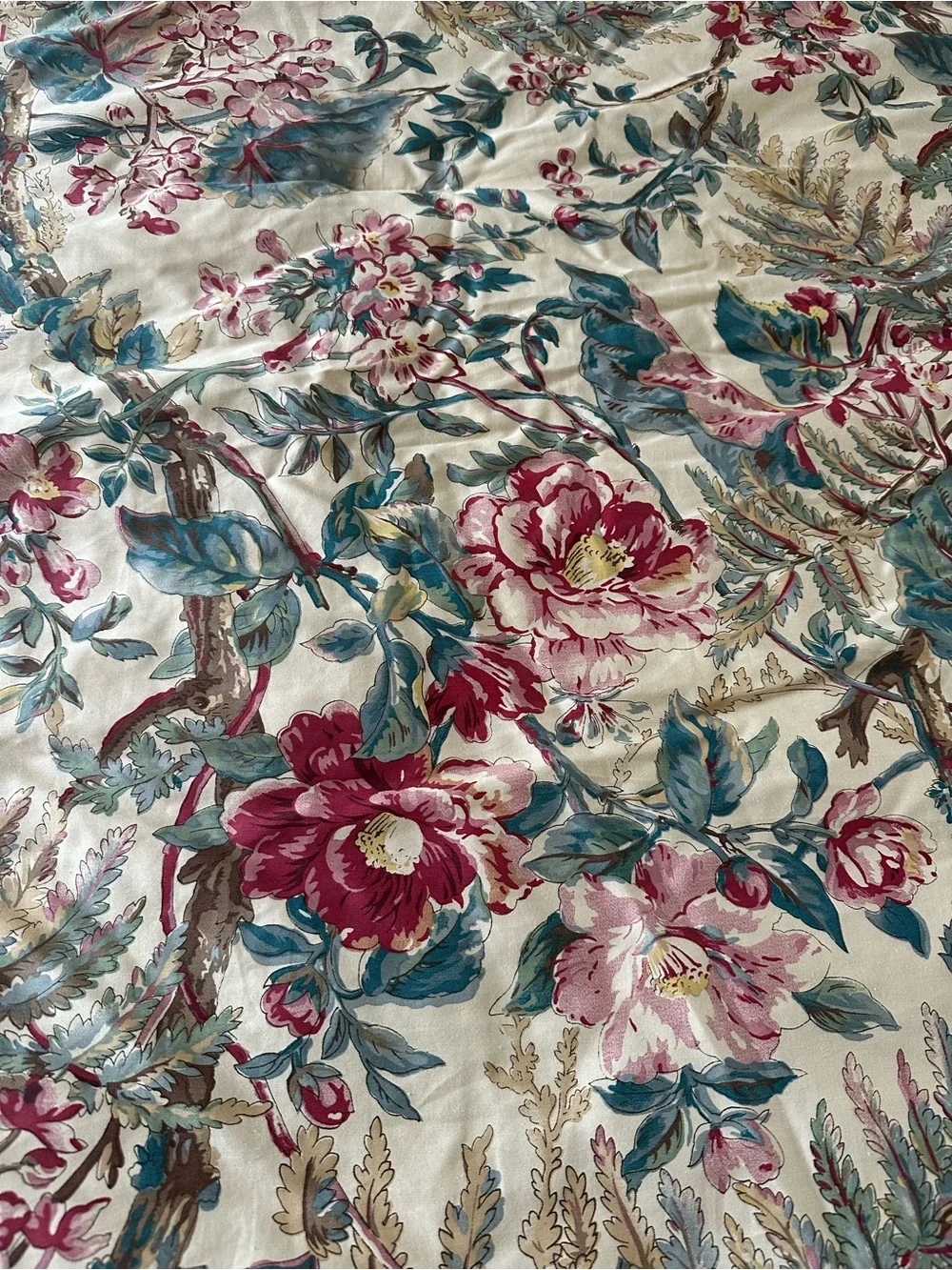 RARE Vintage Ralph Lauren Tangier Floral Comforter Set Pillow Shams Bed Skirt